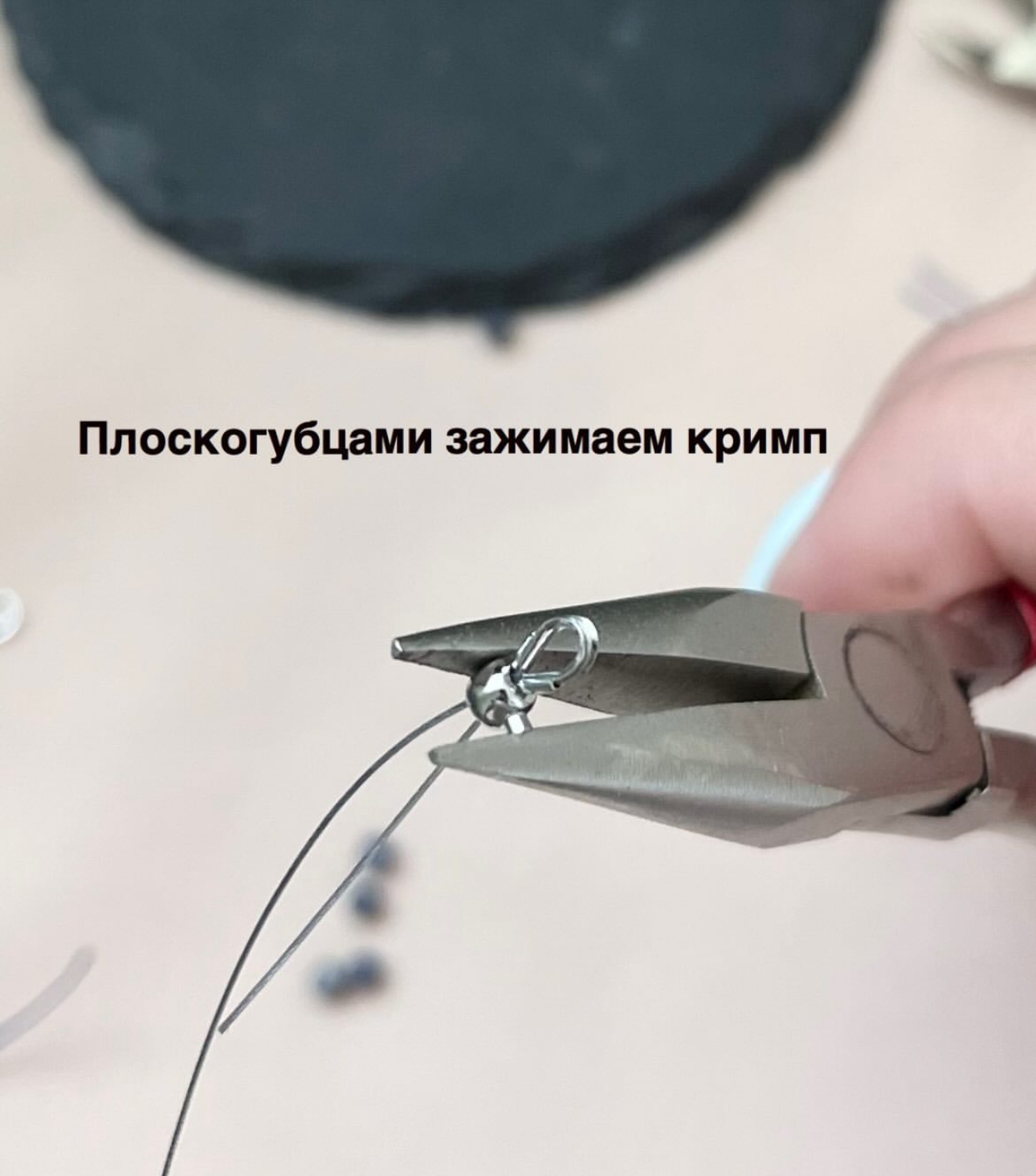 Набор для чокера с сапфиром и тоглом, родий. — изображение 7