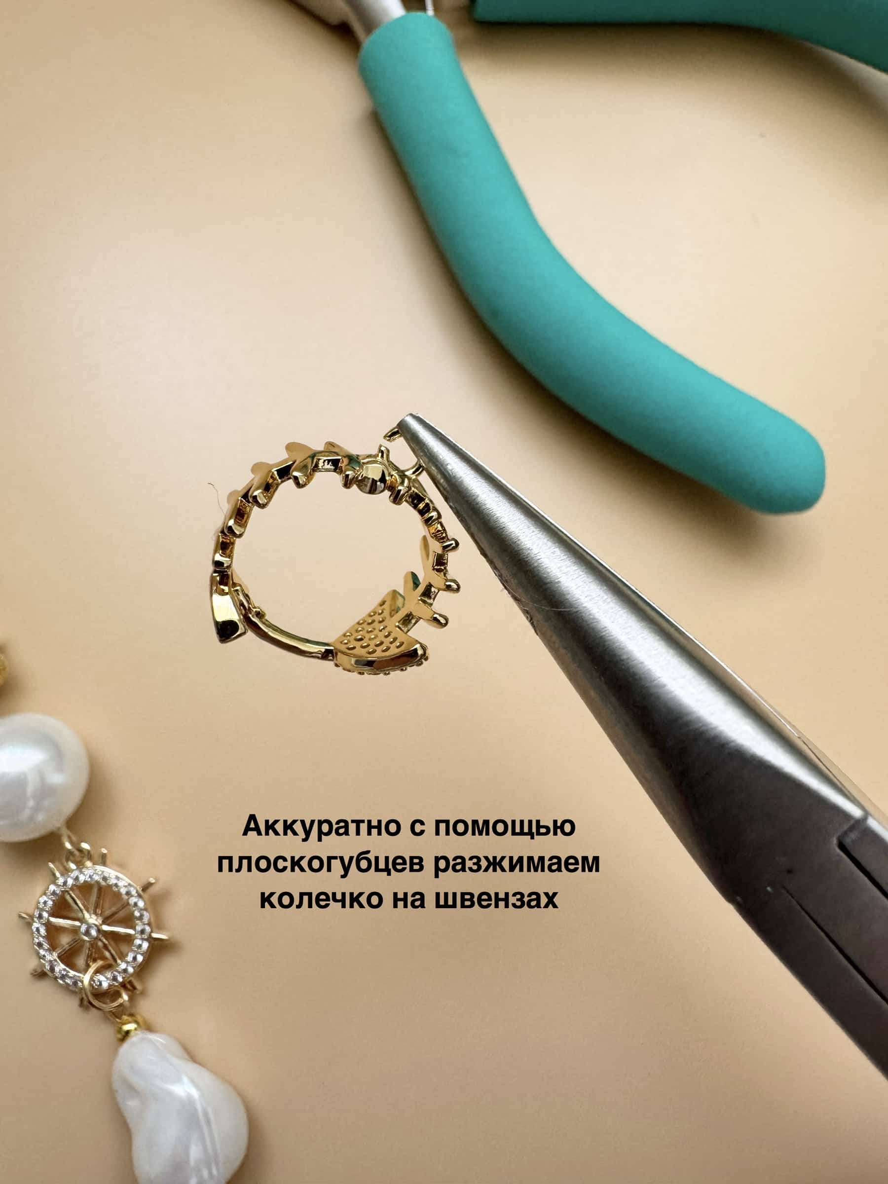 Сборка серёг с жемчугом майорка. — изображение 11